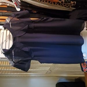 Blue short sleeve stich fix blouse